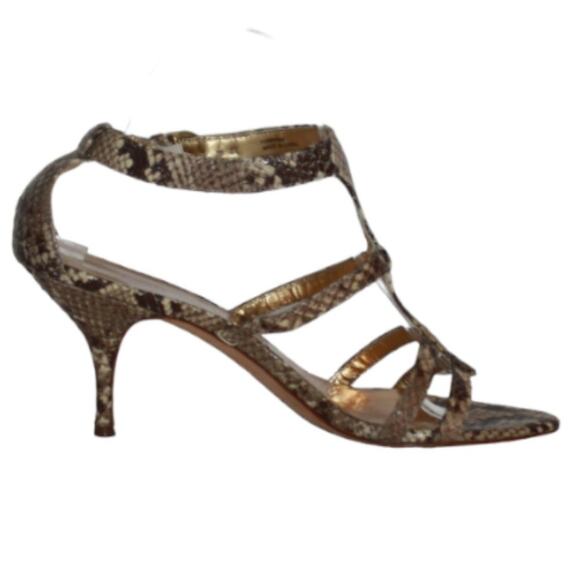 Coach Haydon Python Print High Heels Size 8.5 - Picture 2 of 14